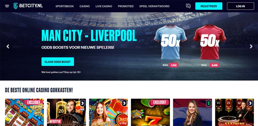 Betcity home page